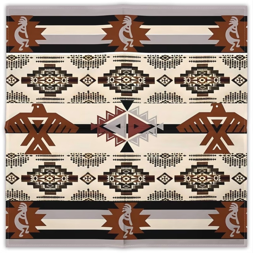 🤎🌵Southwestern Kokopelli Thunderbird Style Bandana Scarf